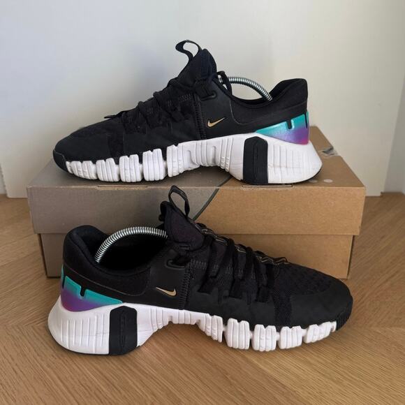 Nike Free Metcon 5 Black/ Fireberry Gold Women Running Sneakers - SZ 8.5 - Picture 11 of 13